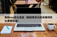 衡阳seo优化首选（衡阳有实力的关键词优化费用标准）