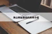 海口网站建设的简单介绍