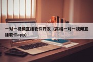 一对一视频直播软件开发（高端一对一视频直播软件app）