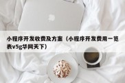 小程序开发收费及方案（小程序开发费用一览表v5g华网天下）