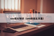 seo优化知识（seo的优化方案）