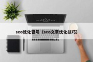 seo优化冒号（seo文章优化技巧）