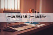 seo优化到底怎么样（seo 优化是什么）