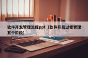 软件开发管理流程ppt（软件开发过程管理五个阶段）