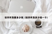 软件开发要多少钱（软件开发多少钱一个）