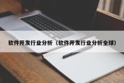 软件开发行业分析（软件开发行业分析全球）