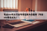 专业seo优化行业专家在线为您服务（专业seo排名优化）